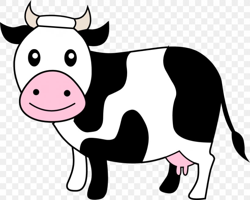 Dairy Cattle Calf Clip Art, PNG, 830x663px, Cattle, Animation, Black And White, Blog, Bulls And Cows Download Free