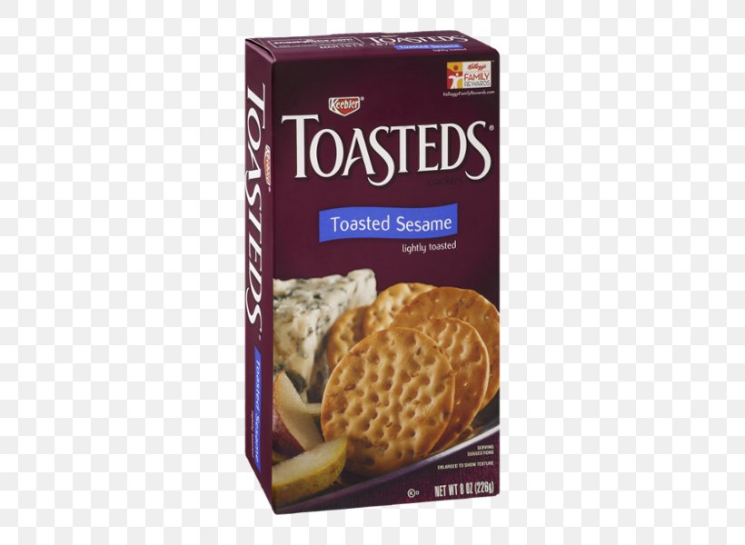 Keebler Toasteds Toasted Sesame Crackers Keebler Toasteds Harvest Wheat Crackers Water Biscuit, PNG, 600x600px, Toast, Biscuit, Cheese, Club Crackers, Cracker Download Free
