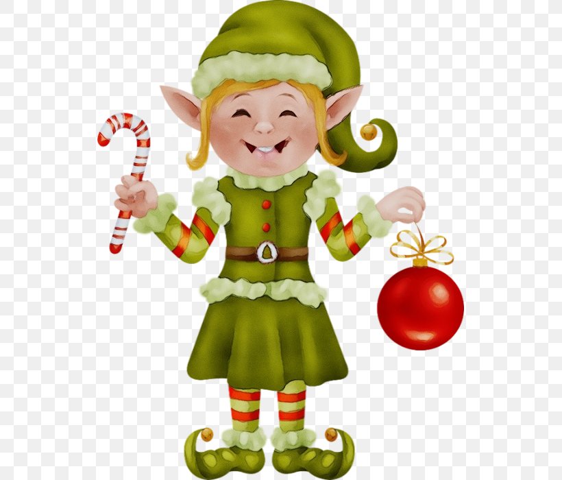 Christmas Elf, PNG, 535x700px, Watercolor, Christmas, Christmas Elf, Fictional Character, Holiday Ornament Download Free