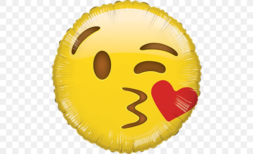 Mylar Balloon Smiley BoPET Emoticon, PNG, 500x500px, Balloon, Birthday, Bopet, Emoji, Emoticon Download Free