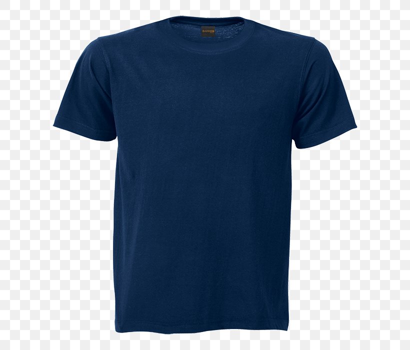 T-shirt Neckline Sleeve Crew Neck Clothing, PNG, 700x700px, Tshirt, Active Shirt, Blue, Clothing, Cobalt Blue Download Free