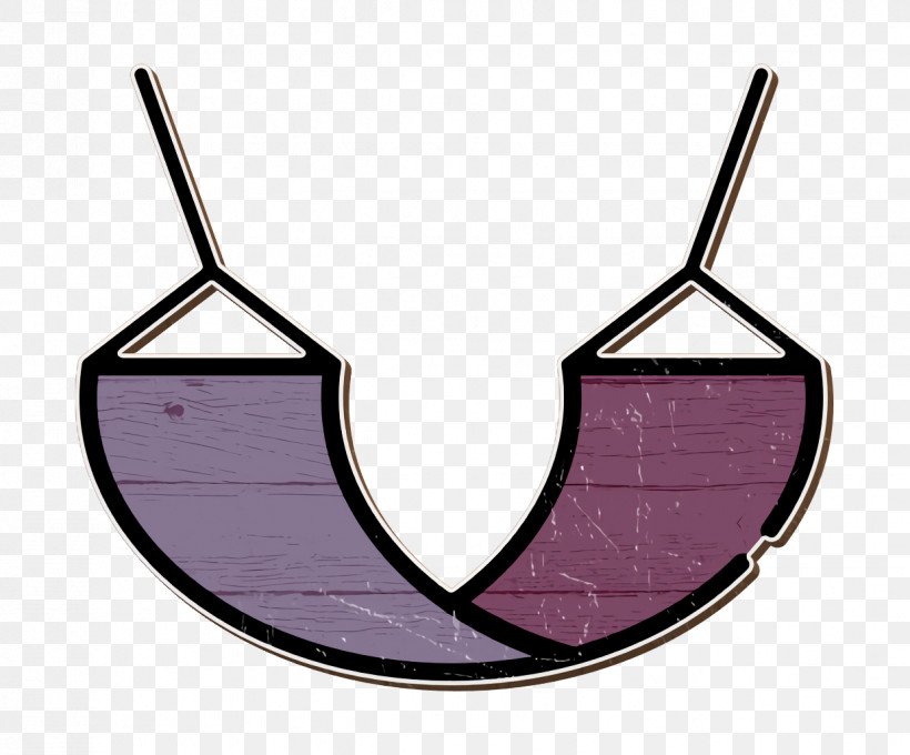 Hammock Icon Tropical Icon, PNG, 1238x1028px, Hammock Icon, Jewellery, Metal, Pink, Purple Download Free
