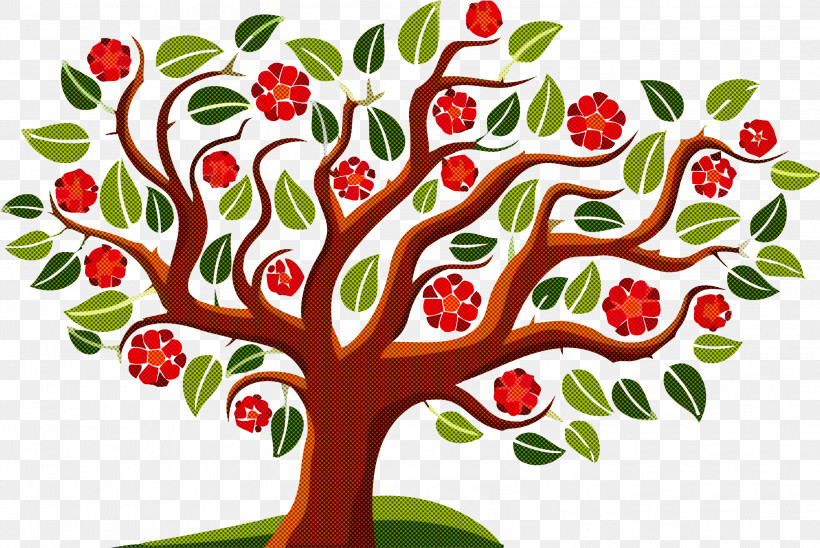 Holly, PNG, 2999x2007px, Tu Bishvat Tree, Abstract Tree, Berry, Branch, Cartoon Tree Download Free