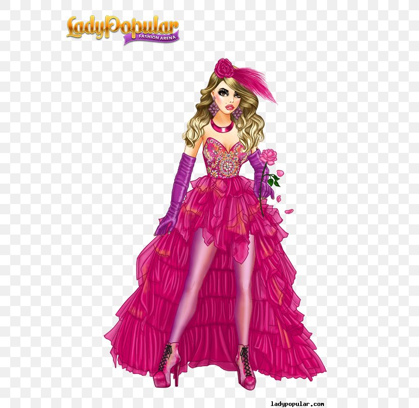 Barbie Lady Popular Costume Design Magenta Portrait, PNG, 600x800px, Barbie, Costume, Costume Design, Doll, Lady Popular Download Free