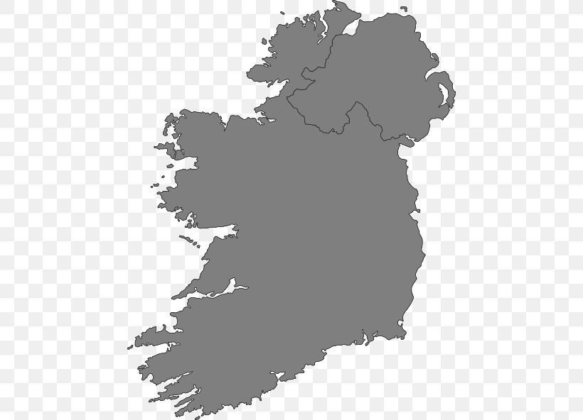 Flag Of Ireland Map Clip Art, PNG, 462x592px, Ireland, Black, Black And White, Blank Map, Flag Of Ireland Download Free