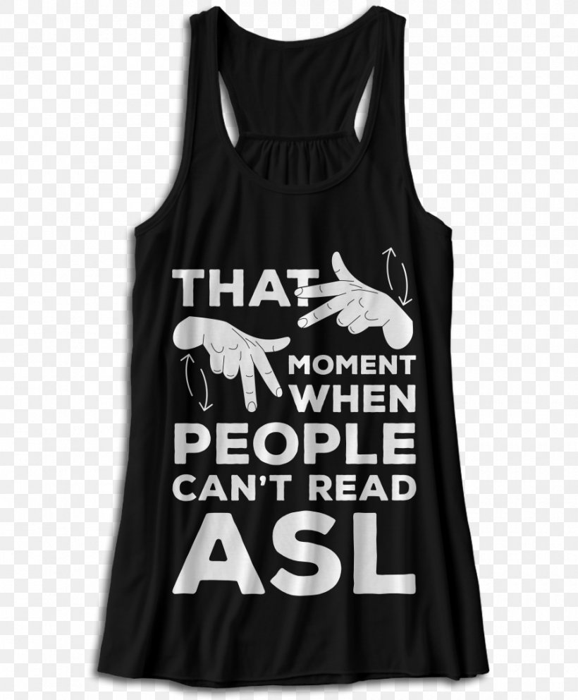 T-shirt Gilets American Sign Language, PNG, 900x1089px, Tshirt, Active Tank, American Sign Language, Black, Brand Download Free