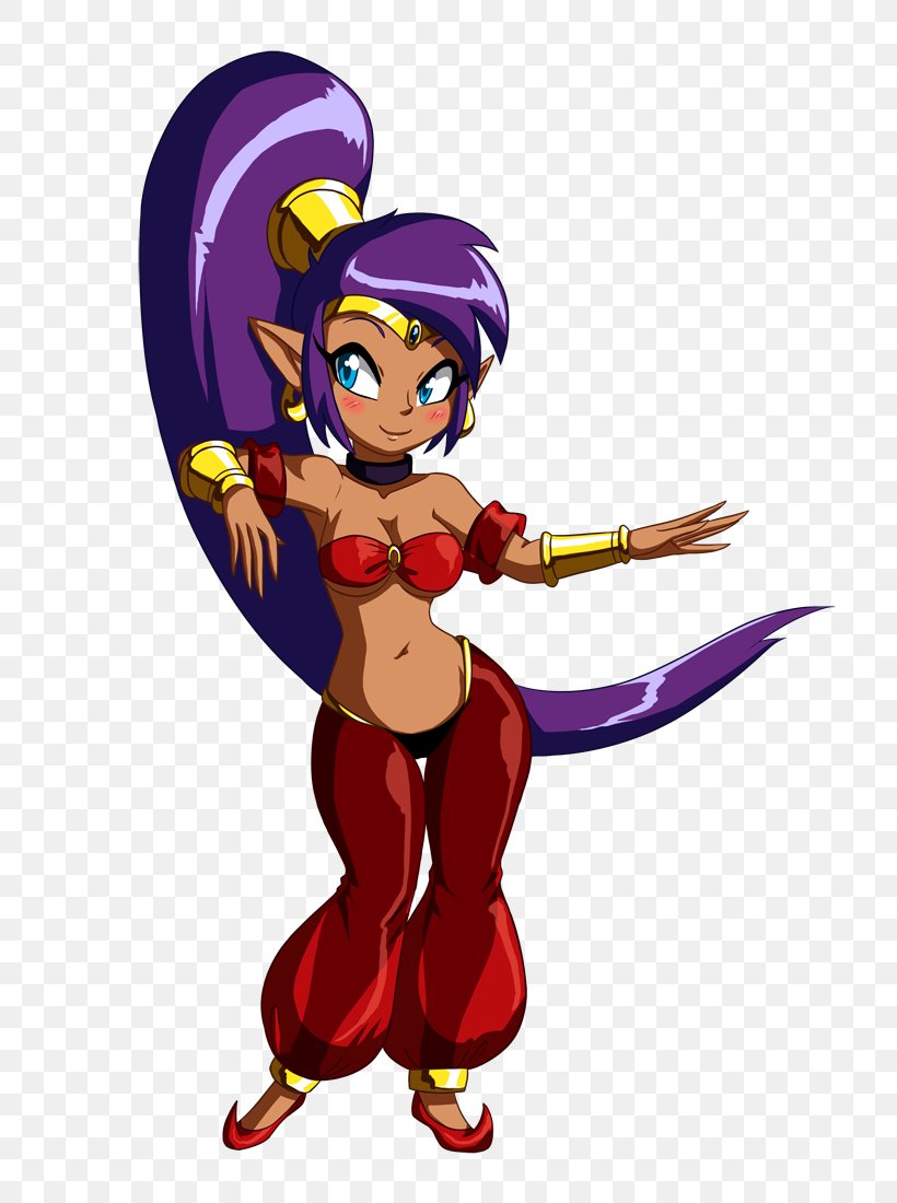 Shantae: Half-Genie Hero Fan Art Animation, PNG, 713x1100px, Watercolor, Cartoon, Flower, Frame, Heart Download Free