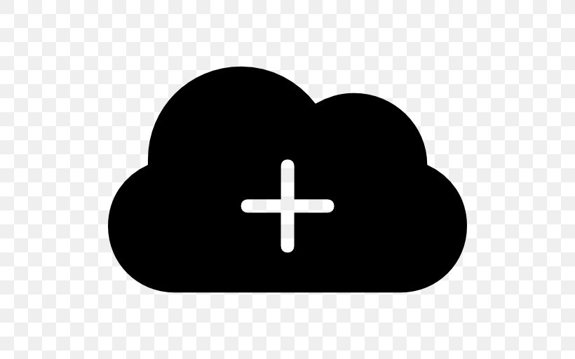 Download, PNG, 512x512px, Cloud Computing, Black And White, Cloud Storage, Computer Network, Cross Download Free