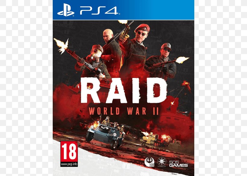 Raid: World War II PlayStation 4 Raid 01915-NEW Video Game Payday 2, PNG, 786x587px, 505 Games, Raid World War Ii, Advertising, Brand, Cooperative Gameplay Download Free
