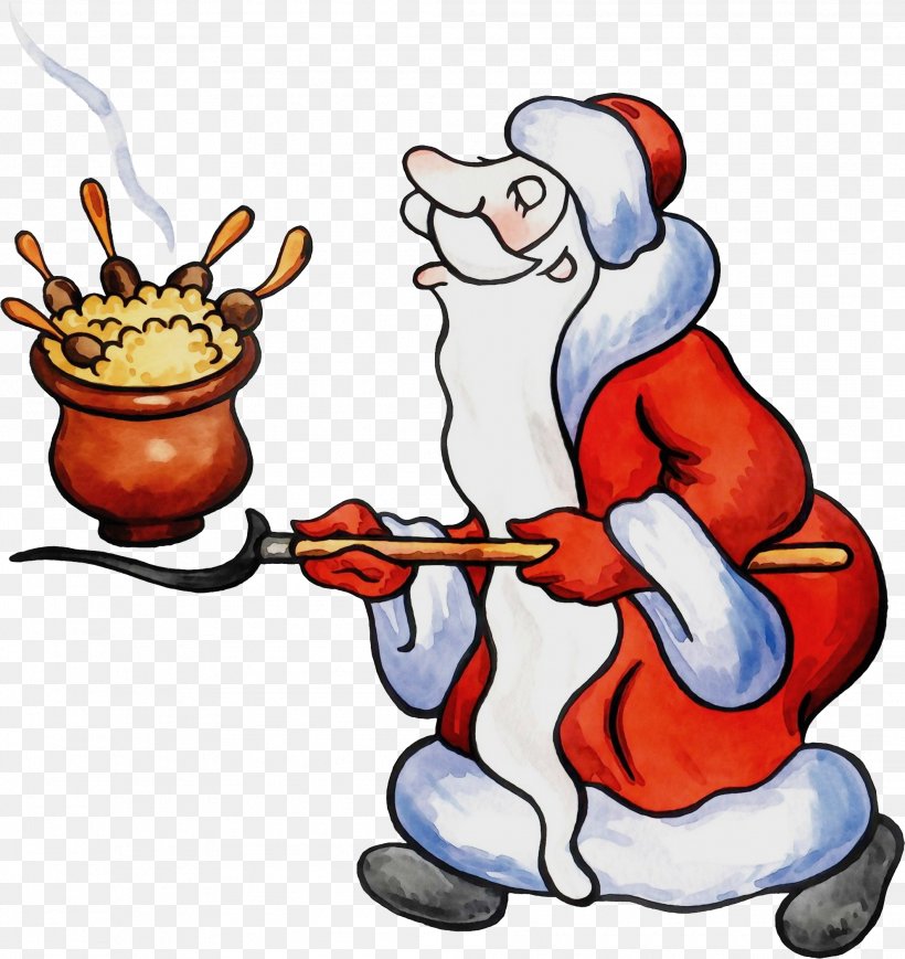Santa Claus, PNG, 2116x2245px, Watercolor, Cartoon, Christmas Eve, Paint, Santa Claus Download Free