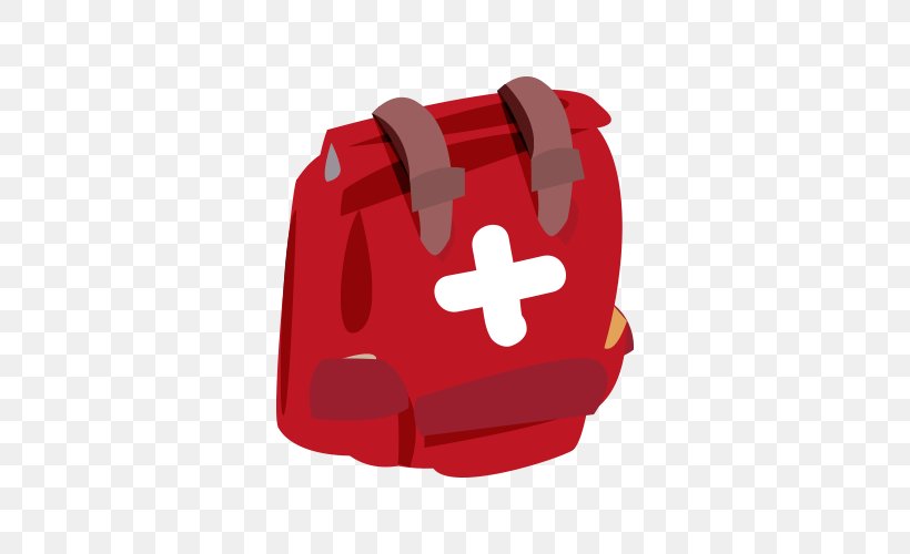 Backpack Red Clip Art, PNG, 500x500px, Backpack, Artworks, Medical Emergency, Medicine, Poster Download Free