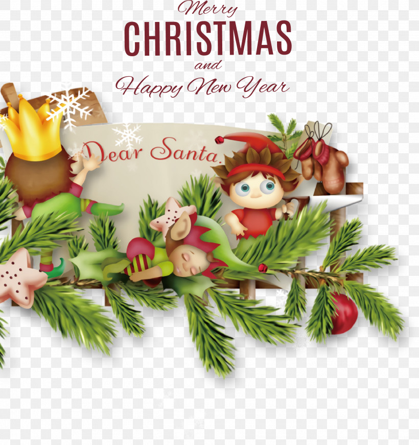 Merry Christmas Happy New Year, PNG, 2709x2880px, Merry Christmas, Bauble, Calendar Year, Christmas Day, Fairy Download Free