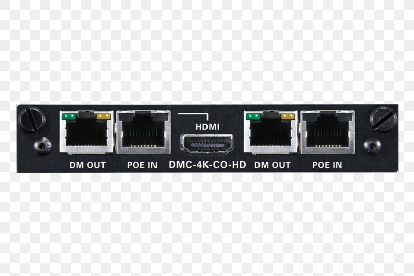 Crestron DMC-4K-CO-HD HDBaseT Radio Receiver Electronics Video, PNG, 800x546px, 4k Resolution, Hdbaset, Amplifier, Audio Receiver, Av Receiver Download Free