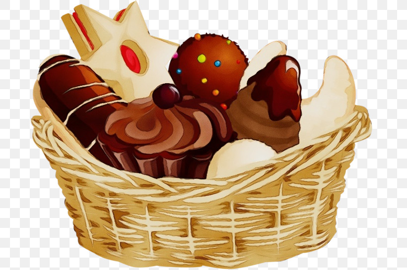 Food Gift Basket Basket Mishloach Manot Dessert, PNG, 699x545px, Watercolor, Baked Goods, Baking Cup, Basket, Cuisine Download Free