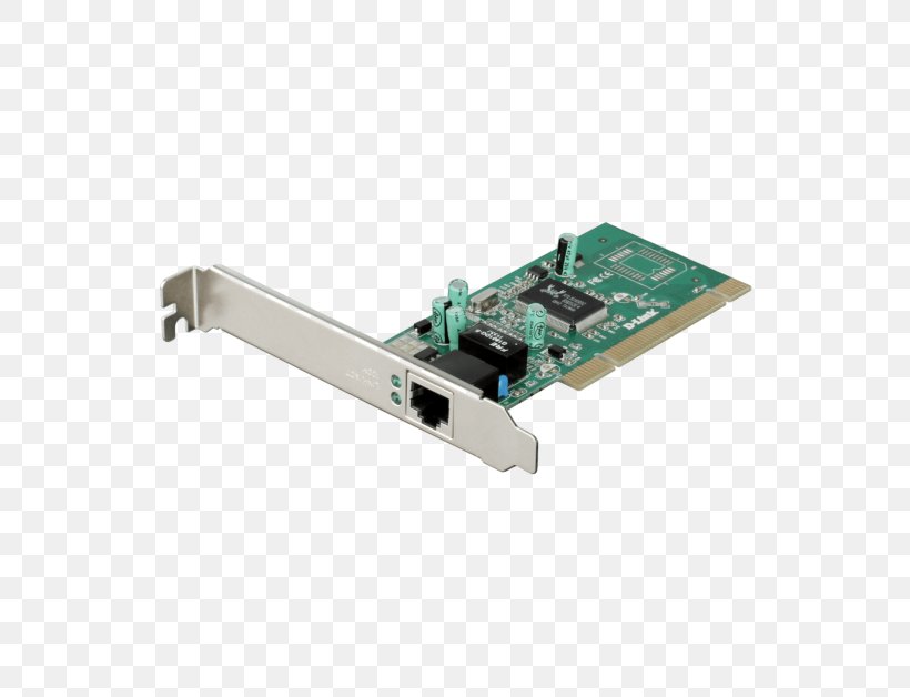Network Cards & Adapters Conventional PCI Gigabit Ethernet D-Link PCI Express, PNG, 628x628px, Network Cards Adapters, Adapter, Computer Component, Computer Network, Conventional Pci Download Free