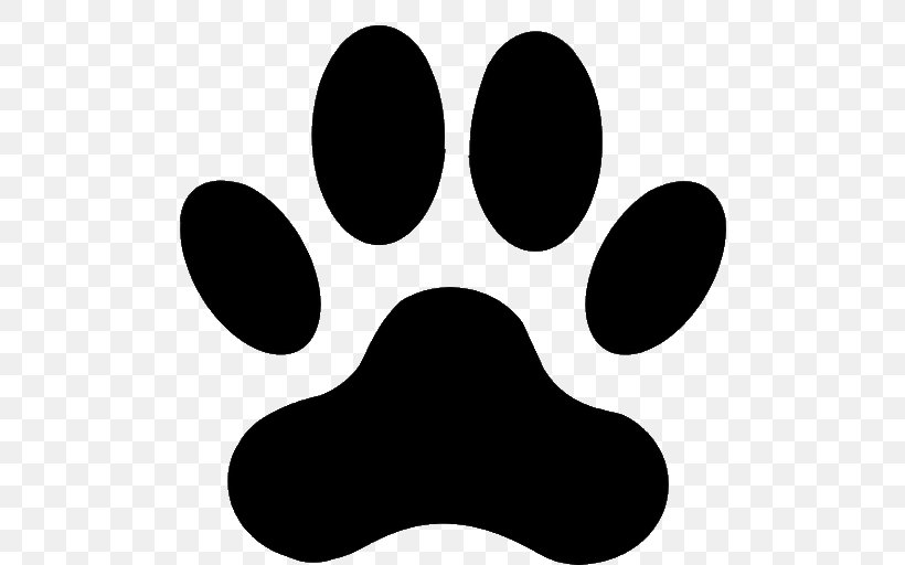 Dog Cat Paw Clip Art, PNG, 512x512px, Dog, Black, Black And White, Cat, Dogcat Relationship Download Free