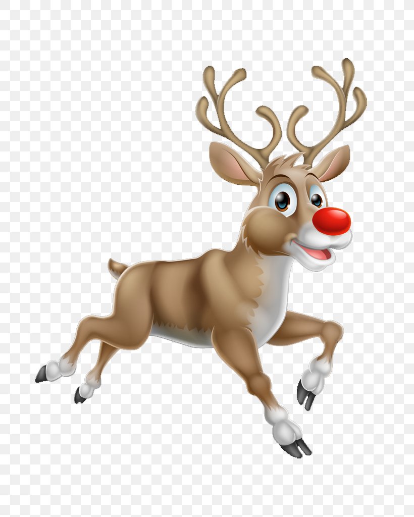 Rudolph Reindeer Santa Claus Illustration, PNG, 818x1024px, Rudolph, Antler, Christmas, Deer, Illustrator Download Free