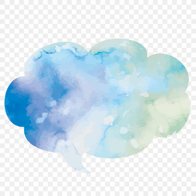 Watercolor Painting Dialog Box Text Box, PNG, 1501x1501px, Watercolor Painting, Aqua, Azure, Blue, Cloud Download Free