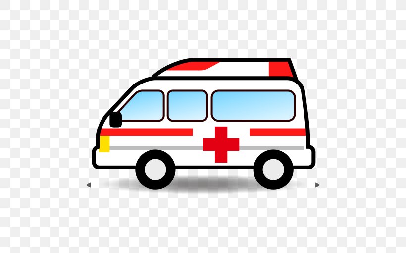 Car Ambulance Emoji Emoticon Emergency Vehicle, PNG, 512x512px, Car, Ambulance, Area, Automotive Design, Automotive Exterior Download Free