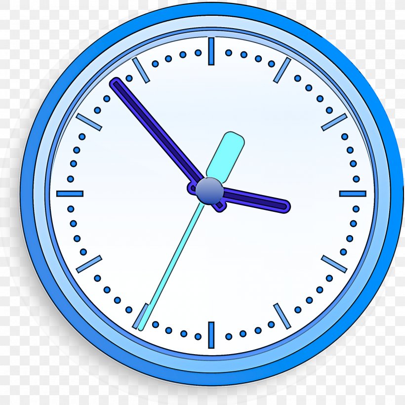 Clock Wall Clock Blue Analog Watch Home Accessories, PNG, 2000x2000px, Clock, Analog Watch, Blue, Electric Blue, Furniture Download Free