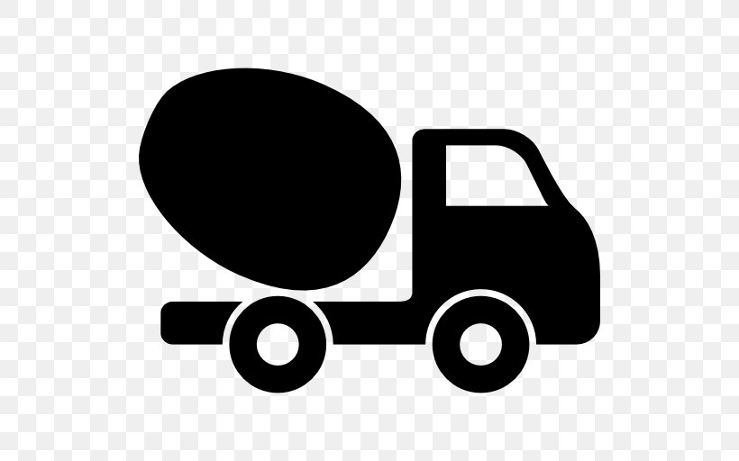 Truck Vecteur Cement Mixers, PNG, 512x512px, Truck, Black, Black And White, Brand, Cement Mixers Download Free