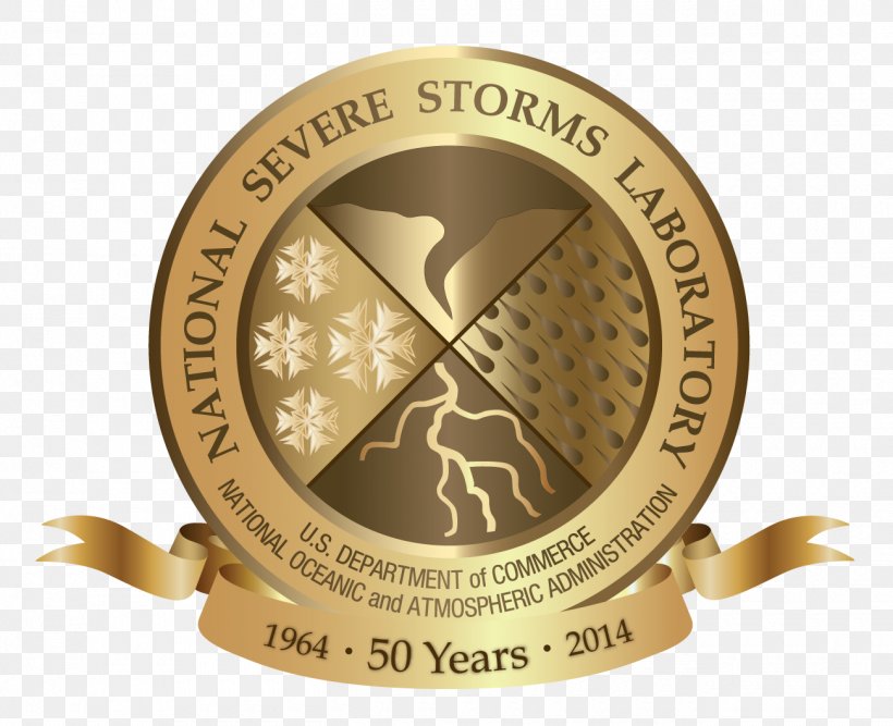 National Severe Storms Laboratory National Oceanic And Atmospheric Administration Severe Weather National Weather Service Logo, PNG, 1300x1059px, National Severe Storms Laboratory, Anniversary, Brand, Brass, Gold Download Free