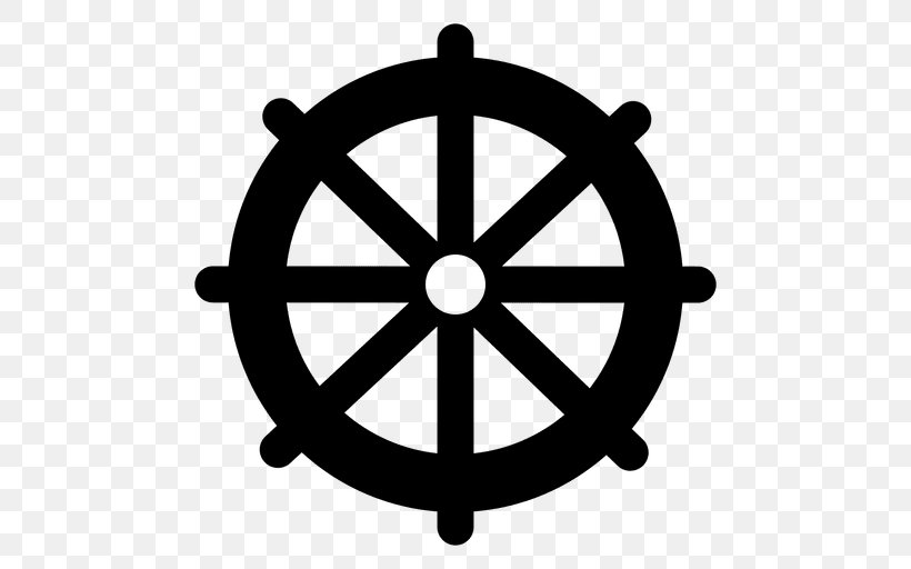 Ship's Wheel Car Clip Art, PNG, 512x512px, Wheel, Area, Black And White, Boat, Car Download Free
