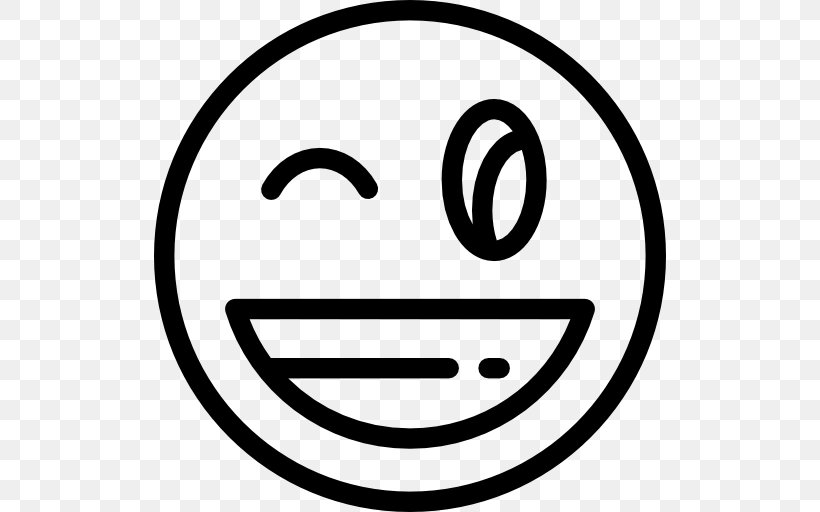 Smiley Emoticon Laughter, PNG, 512x512px, Smiley, Area, Avatar, Black And White, Emoji Download Free