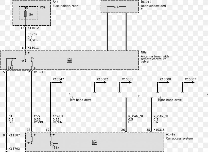 BMW Wiring Diagram Electrical Wires & Cable Schematic, PNG, 2804x2042px, Bmw, Area, Bmw F Series Singlecylinder, Cable Harness, Diagram Download Free