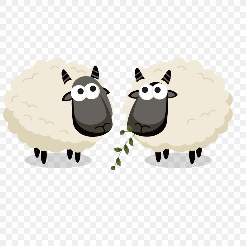 Sheep Eid Al-Adha Eid Mubarak Eid Al-Fitr, PNG, 1667x1667px, Sheep, Cartoon, Cattle Like Mammal, Counting Sheep, Cow Goat Family Download Free