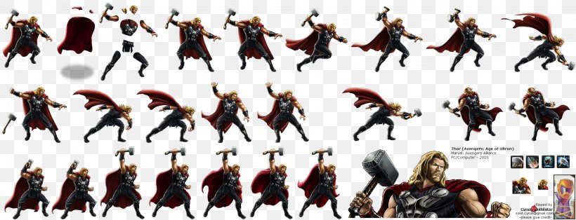 Thor: God Of Thunder Marvel: Avengers Alliance Iron Man Sprite, PNG, 2257x865px, Thor, Avengers, Avengers Age Of Ultron, Comics, Film Download Free