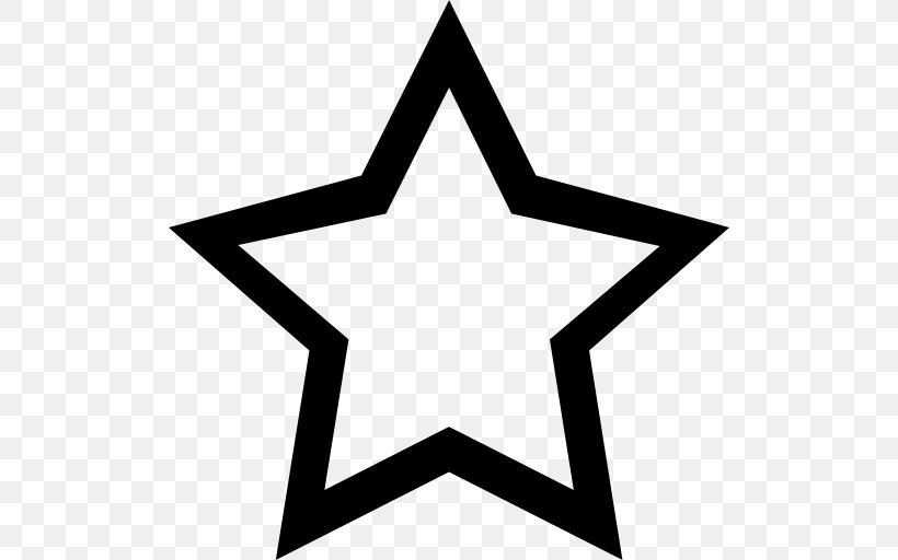 Star Line Shape Perimeter, PNG, 512x512px, Star, Area, Black, Black And White, Disk Download Free