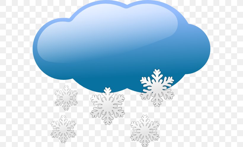 Snow Flurry Weather Cloud Clip Art, PNG, 600x497px, Snow, Blizzard, Blue, Cloud, Heart Download Free