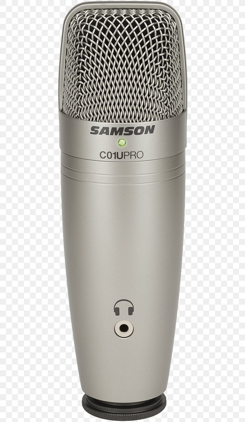 Microphone Samson C01U Pro Recording Studio Condensatormicrofoon USB, PNG, 439x1413px, Microphone, Audio, Audio Equipment, Blue Microphones Yeti, Capacitor Download Free