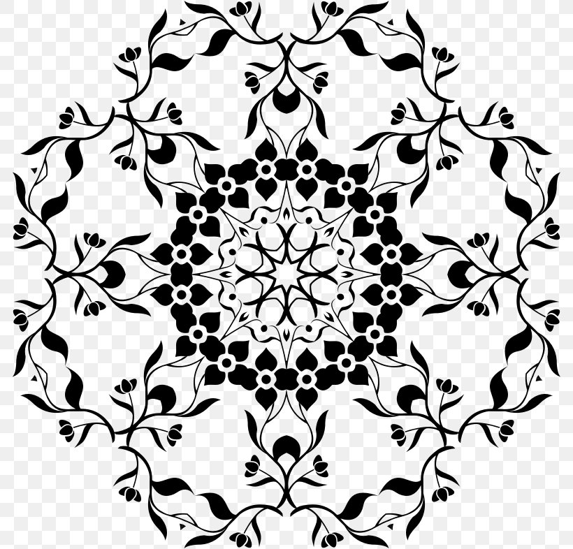 Pattern, PNG, 786x786px, Floral Design, Area, Art, Black, Black And White Download Free