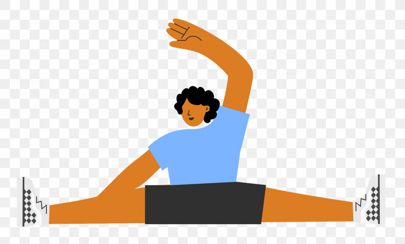 Sitting Floor Stretching Sports, PNG, 2500x1507px, Sports, Cartoon, Drawing, Sitting Download Free