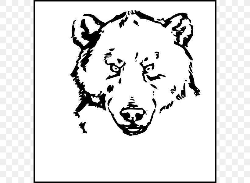 Polar Bear American Black Bear Giant Panda Kodiak Bear, PNG, 600x600px, Watercolor, Cartoon, Flower, Frame, Heart Download Free