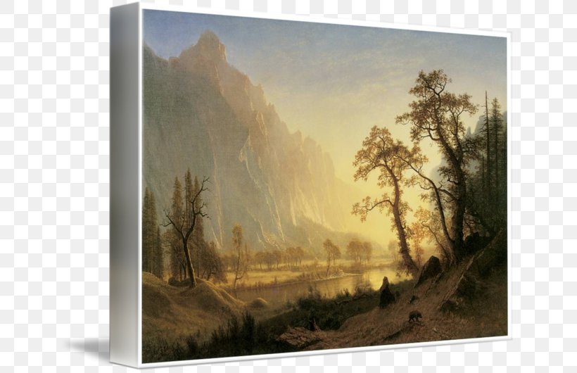 Sunrise, Yosemite Valley Painting Christ Handing The Keys To St. Peter Art, PNG, 650x530px, Painting, Albert Bierstadt, Art, Dawn, Ecosystem Download Free