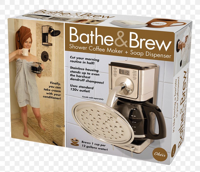 Bathing Gift Shower Coffee Prank Pack, PNG, 1000x860px, Bathing, Bathroom, Box, Coffee, Coffeemaker Download Free