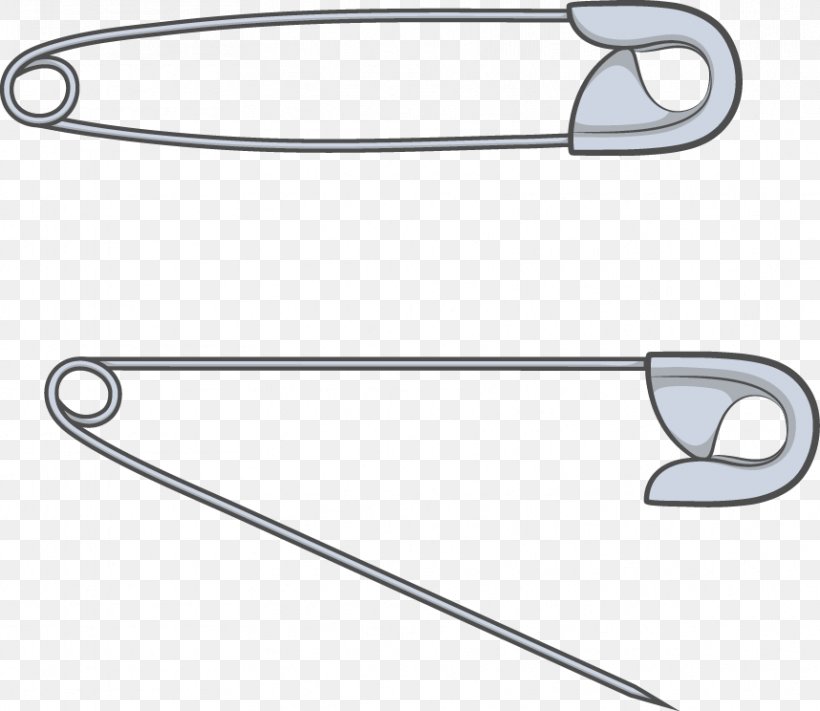 Paper Clip Safety Pin, PNG, 858x744px, Paper, Area, Body Jewelry, Material, Notebook Download Free