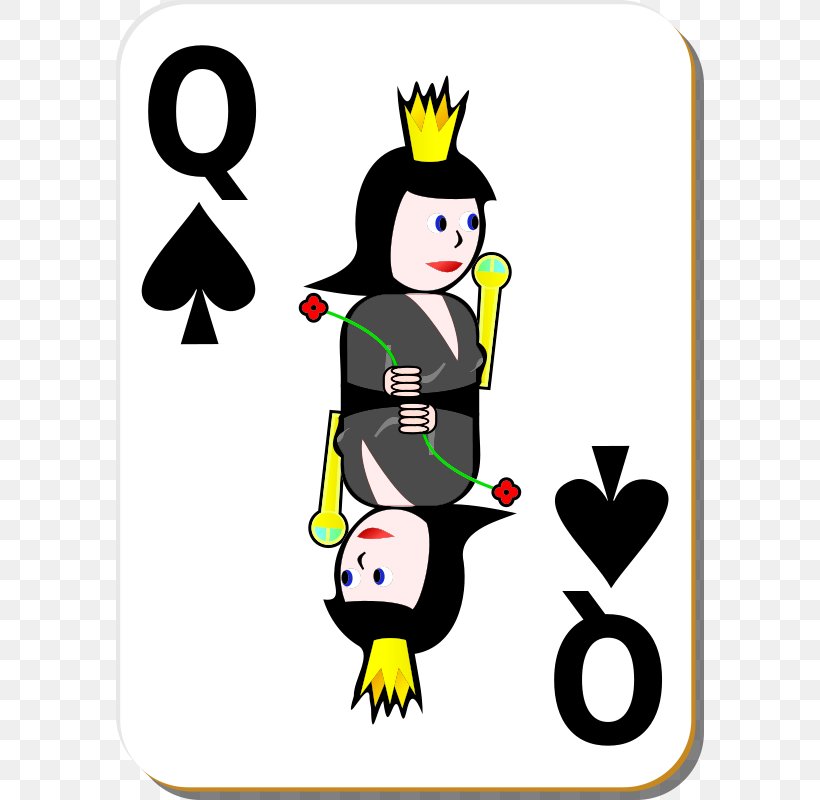 Playing Card Queen Of Spades Clip Art, PNG, 588x800px, Playing Card, Ace Of Hearts, Ace Of Spades, Artwork, Espadas Download Free