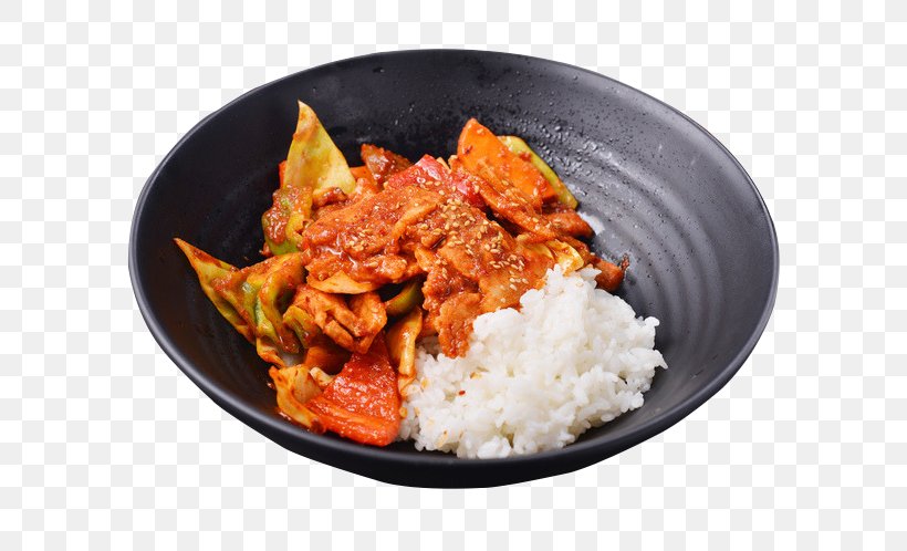 Red Curry Tteok-bokki Fried Rice Gyu016bdon Korean Cuisine, PNG, 700x498px, Red Curry, Asian Food, Beef, Butadon, Cooked Rice Download Free