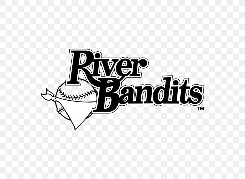 Quad Cities River Bandits Logo Product Design Brand, PNG, 800x600px, Quad Cities River Bandits, Black And White, Brand, Cushion, Logo Download Free