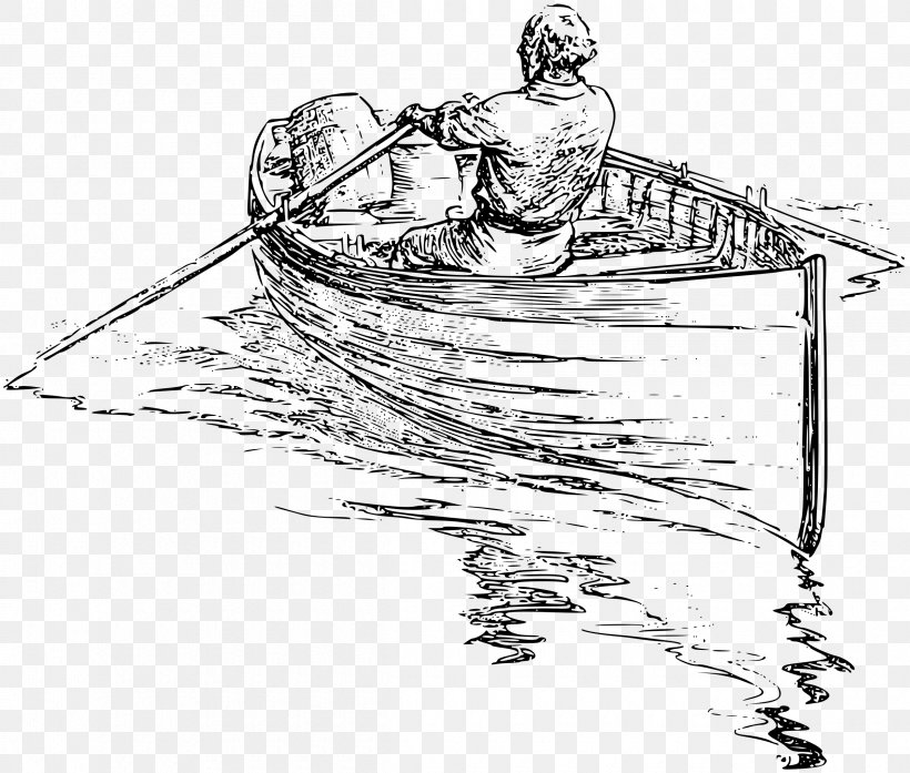 Rowing Drawing Boat Clip Art, PNG, 2400x2041px, Rowing, Art, Artwork, Black And White, Boat Download Free