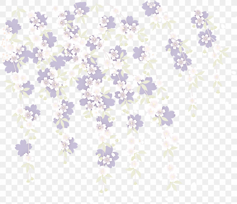 Cherry Flower, PNG, 3000x2586px, Cherry Flower, Flower, Lavender, Lilac, Pedicel Download Free