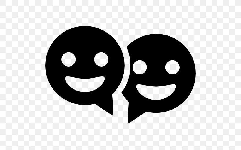 Online Chat Conversation Symbol, PNG, 512x512px, Online Chat, Avatar, Black And White, Conversation, Emoticon Download Free
