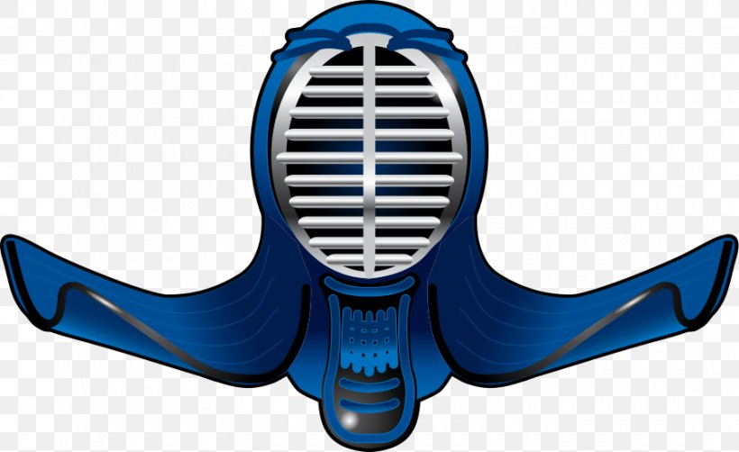 Kendo Helmet Clip Art, PNG, 900x551px, Kendo, Audio, Blue, Brand, Electric Blue Download Free