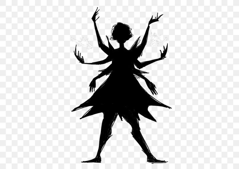 Silhouette Tree Legendary Creature Clip Art, PNG, 500x579px, Silhouette, Art, Artwork, Black And White, Fictional Character Download Free