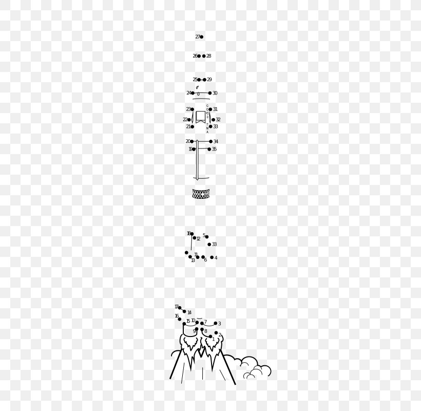 Connect The Dots Coloring Book Rocket Spacecraft Clip Art, PNG, 566x800px, Watercolor, Cartoon, Flower, Frame, Heart Download Free