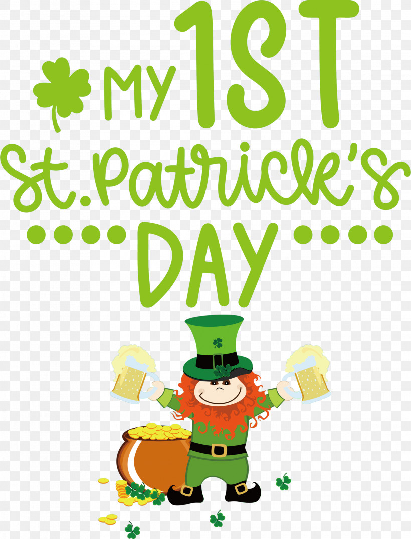 My 1st Patricks Day Saint Patrick, PNG, 2285x3000px, Patricks Day, Behavior, Cartoon, Character, Christmas Day Download Free